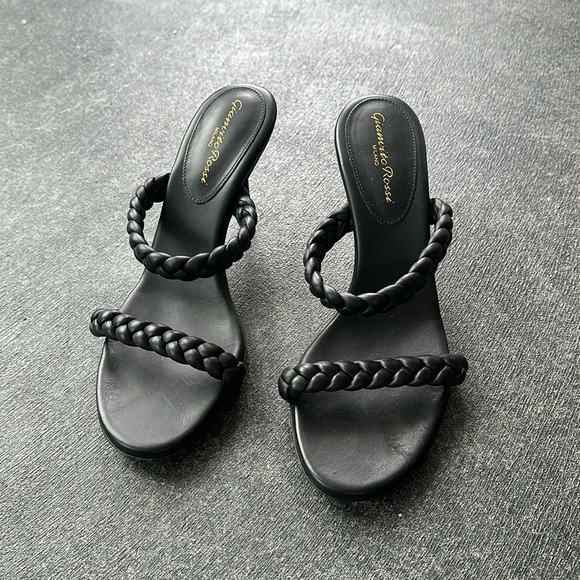 Gianvito Rossi black 3” heels leather Mules. Worn once - Picture 4 of 4